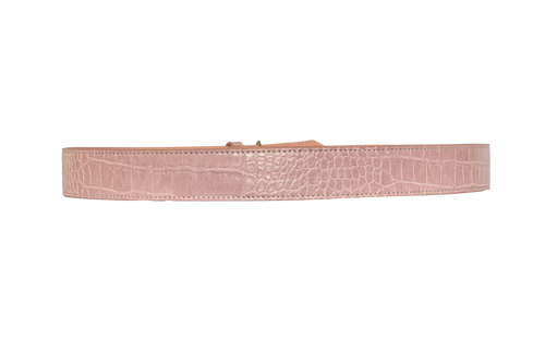 Ceinture AVG 35 mm rose avec boucle déroulante