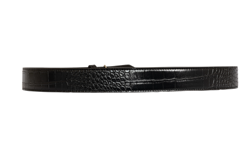 Ceinture AVG 35 MM noire avec pendentif