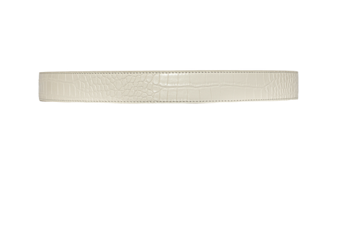 Ceinture AVG 35 MM blanche avec boucle rabattable